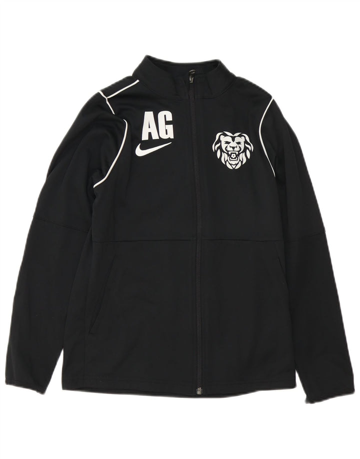 Μπουφάν NIKE Boys Dri Fit Graphic αθλητική φόρμα 10-11 ετών Μεσαίο μαύρο