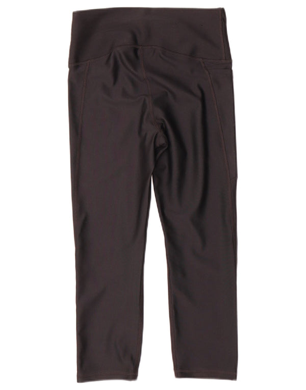 Under Armour Γυναικεία Heat Gear Capri κολάν UK 8 Small Black Polyester