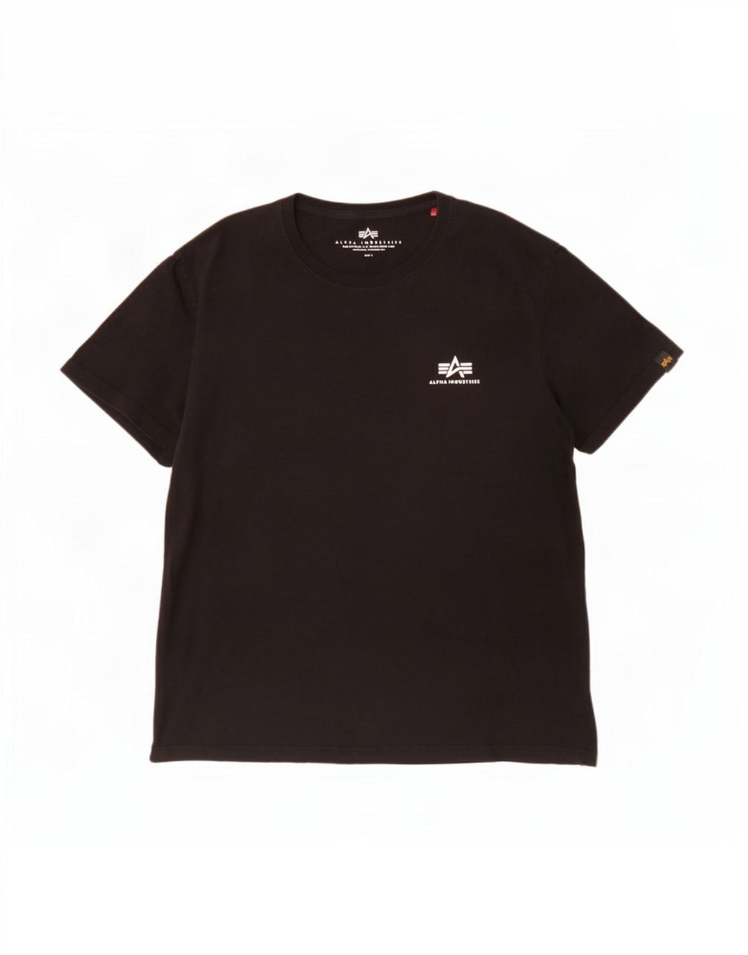 Ανδρικό T-Shirt Alpha Industries Top μεγάλο μαύρο βαμβακερό