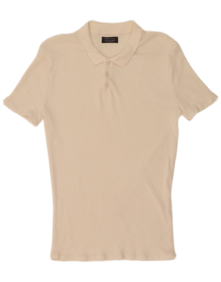 Zara Ανδρικό πουκάμισο Polo XL Λευκό