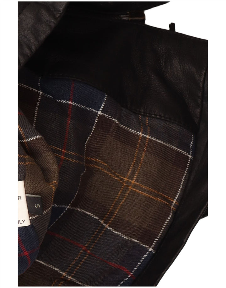 Ανδρικό δερμάτινο μπουφάν Barbour Military UK 36 Small Black Leather