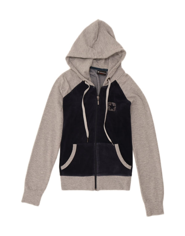 Πουλόβερ Converse Girls με φερμουάρ κουκούλα 11-12 ετών, μεσαίο γκρι χρώμα