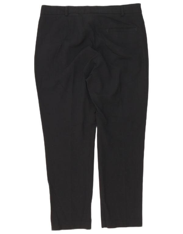 Marks & Spencer Γυναικεία Crop Slim παντελόνι Chino UK 12 Medium W32 L25 Black