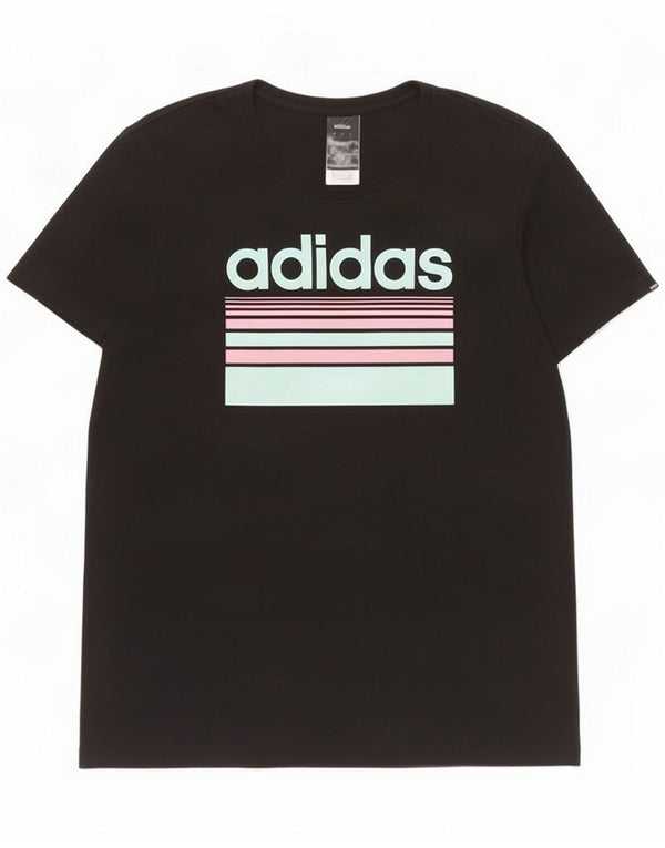 Ανδρικό T-Shirt Adidas Graphic Top Medium Black Cotton