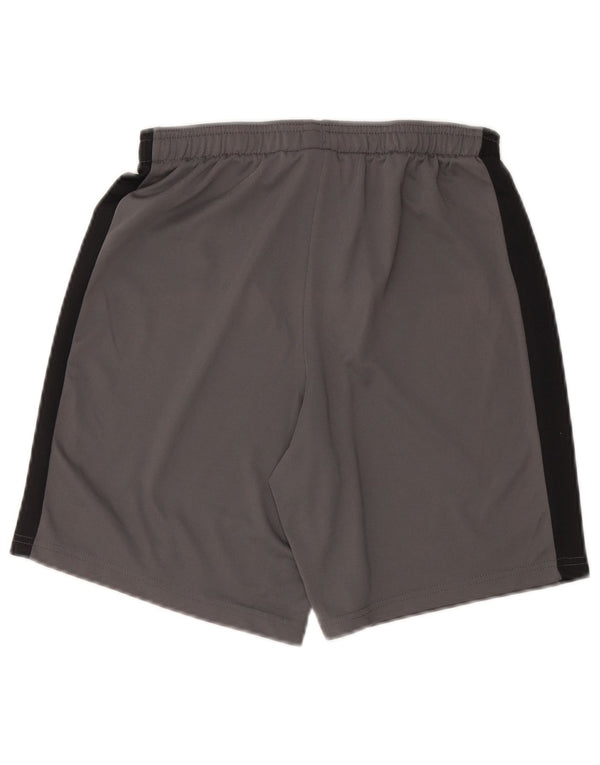 Γυναικεία NIKE Dri Fit Slim Fit αθλητικά σορτς UK 8 Small Grey Colourblock