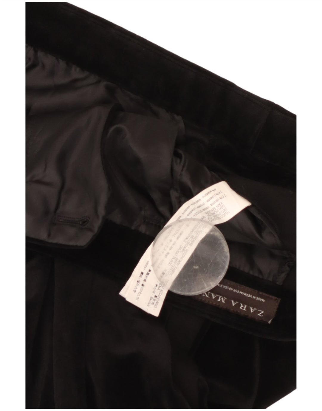 Zara Γυναικείο Slim παντελόνι Chino EU 40 Medium W31 L28 Black Viscose