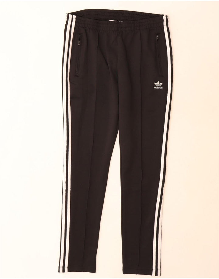 Γυναικεία αθλητική φόρμα Adidas Παντελόνι UK 14 Μεσαίο Μαύρο Πολυεστέρα