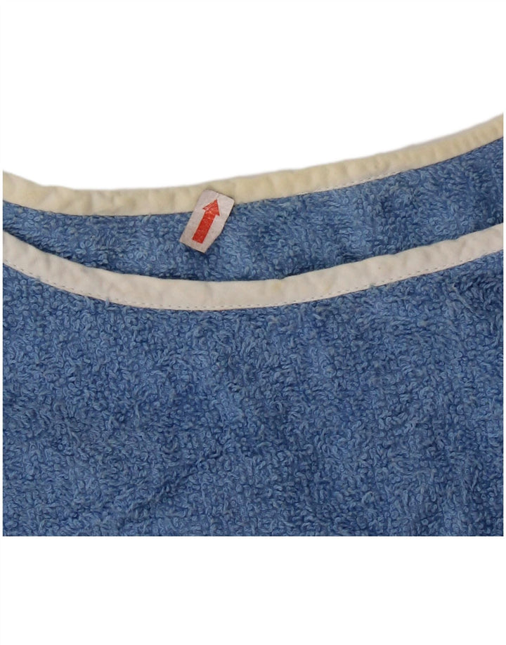 VINTAGE Γυναικείο πουλόβερ με λαιμόκαυστο UK 16 Large Blue Colourblock