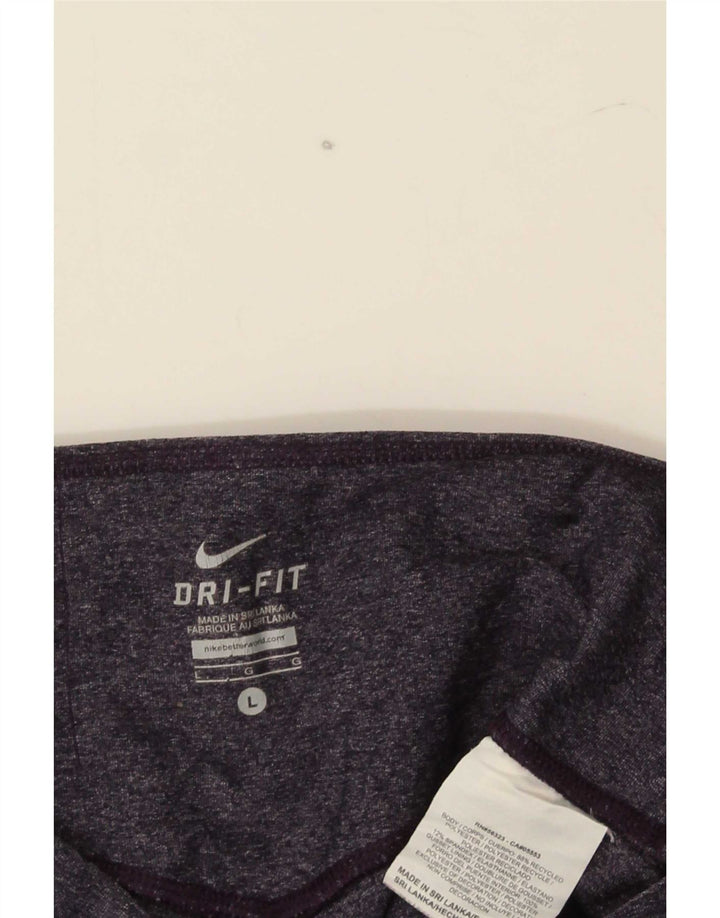 Γυναικεία κολάν Nike Dri Fit Capri UK 14 Large Navy Blue Polyester