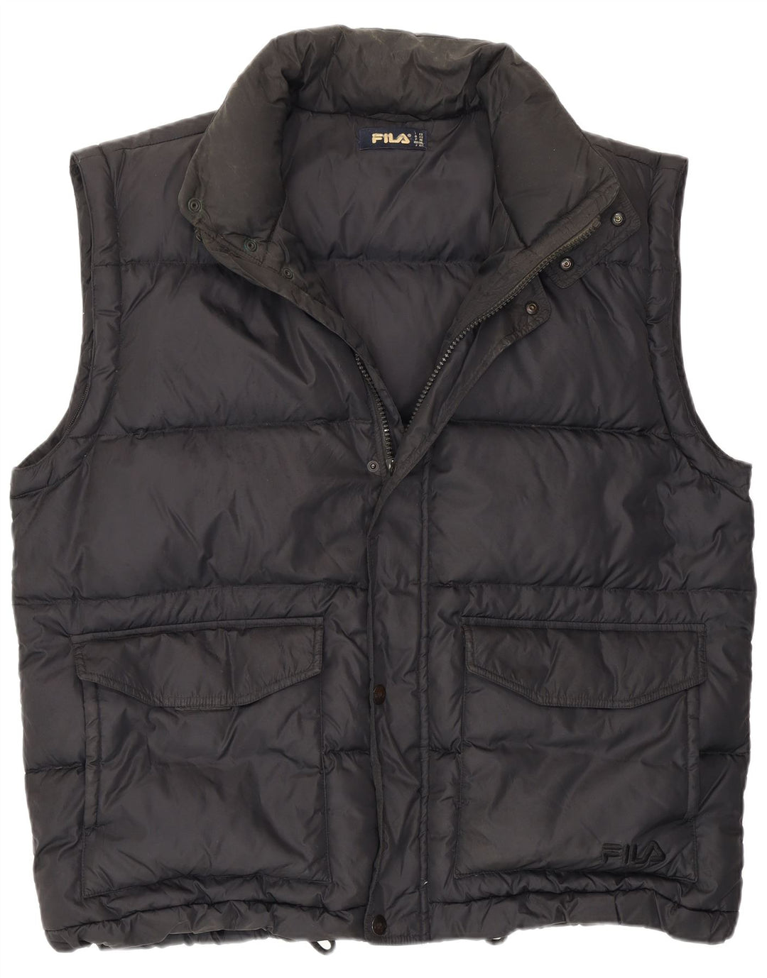 Fila Mens Padded Gilet IT 52 XL Μαύρο Πολυαμίδιο