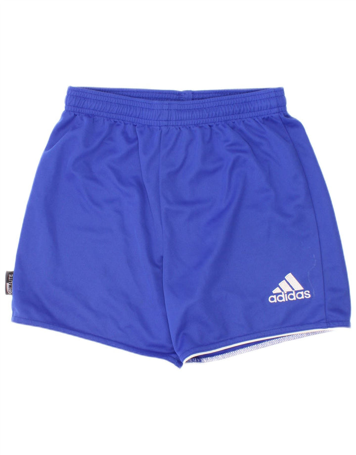Adidas Boys Climalite σορτς 9-10 ετών μπλε πολυεστέρα
