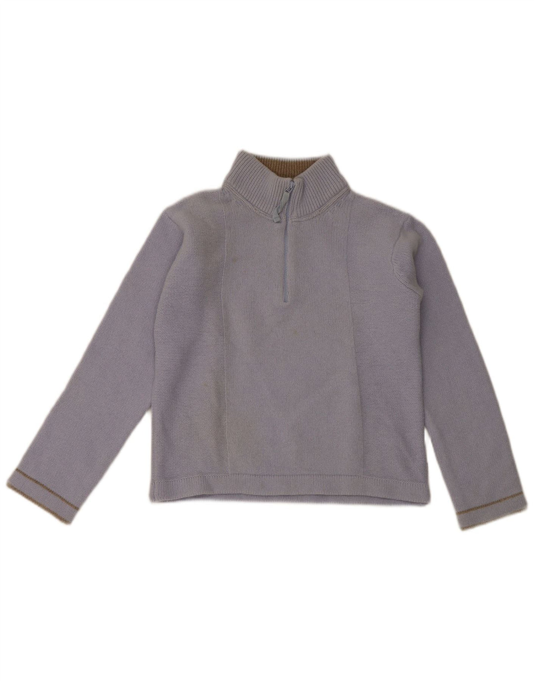 Armani Jeans Γυναικείο πουλόβερ με φερμουάρ IT 42 μεσαίο μπλε μαλλί