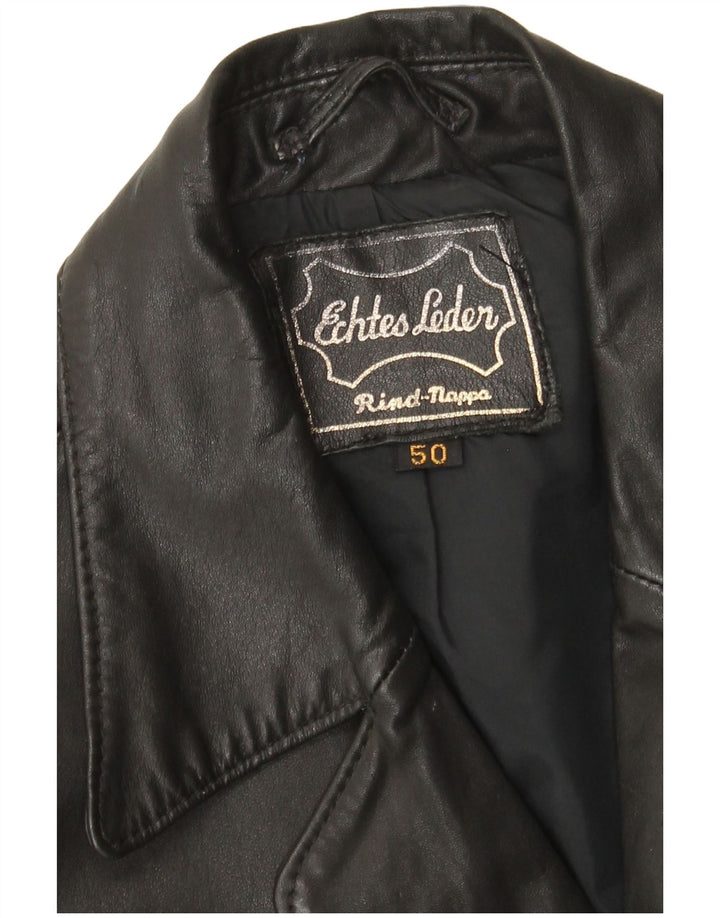 Vintage Ανδρικό Δερμάτινο Μπουφάν EU 50 Large Μαύρο Δερμάτινο