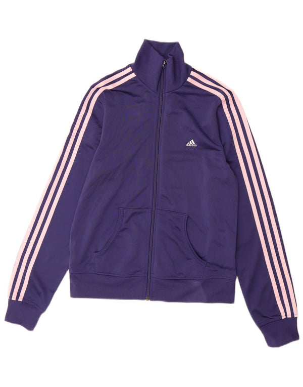 Γυναικεία αθλητική φόρμα ADIDAS Top Jacket UK 14 Medium Purple Polyester