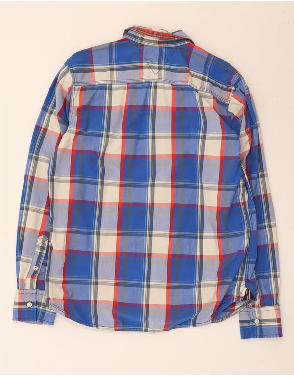 Ανδρικό πουκάμισο Tommy Hilfiger Large Blue Check Cotton