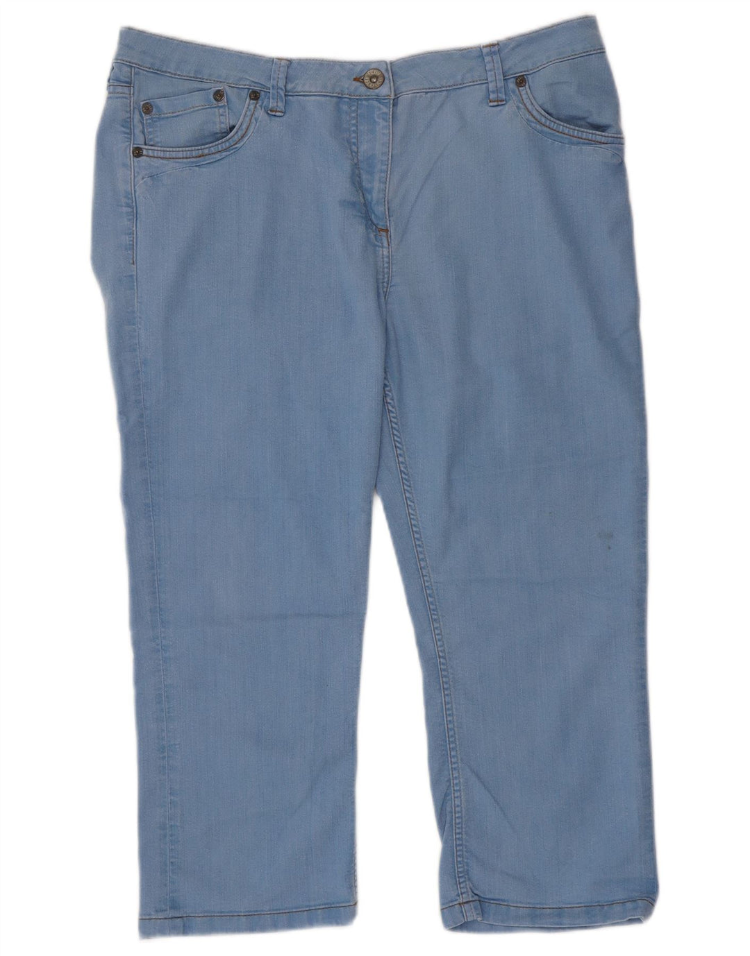 FAT FACE Γυναικείο Cropped Jeans UK 18 XL W36 L22 Μπλε βαμβακερό