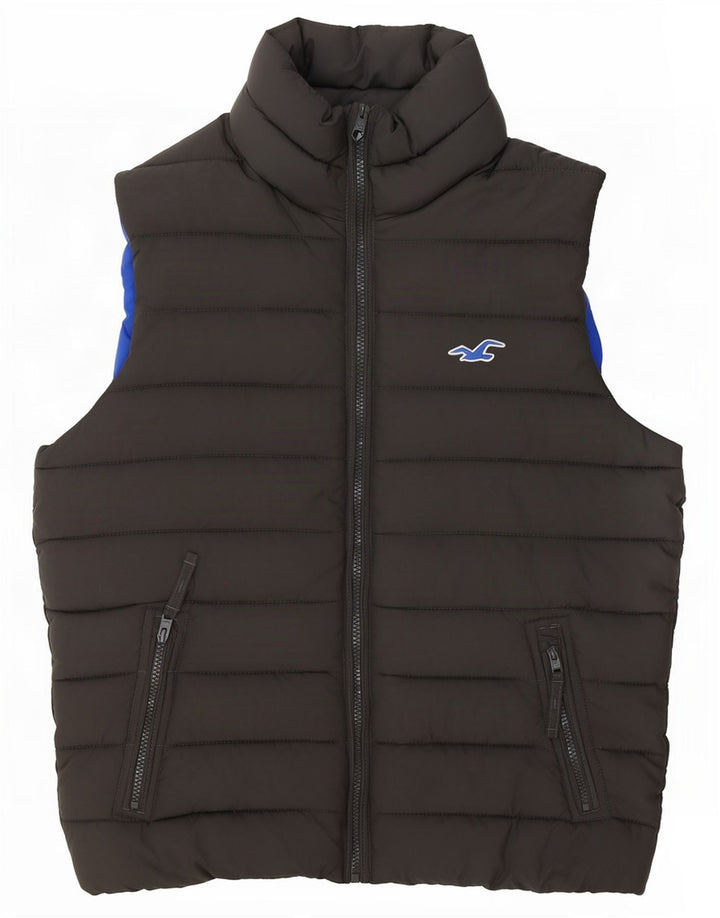 Hollister Ανδρικό padded Gilet UK 36 Small Grey Polyester