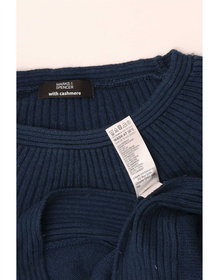 Marks & Spencer Γυναικείο πουλόβερ με λαιμόκαυστο UK 14 Medium Blue