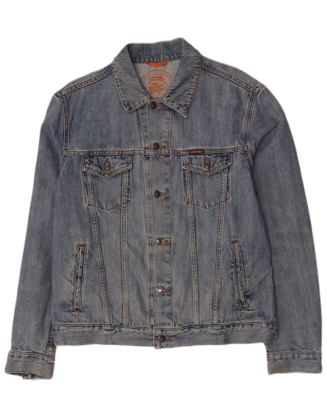 CARRERA Ανδρικό Τζιν Μπουφάν UK 40 Μεγάλο Μπλε Βαμβακερό