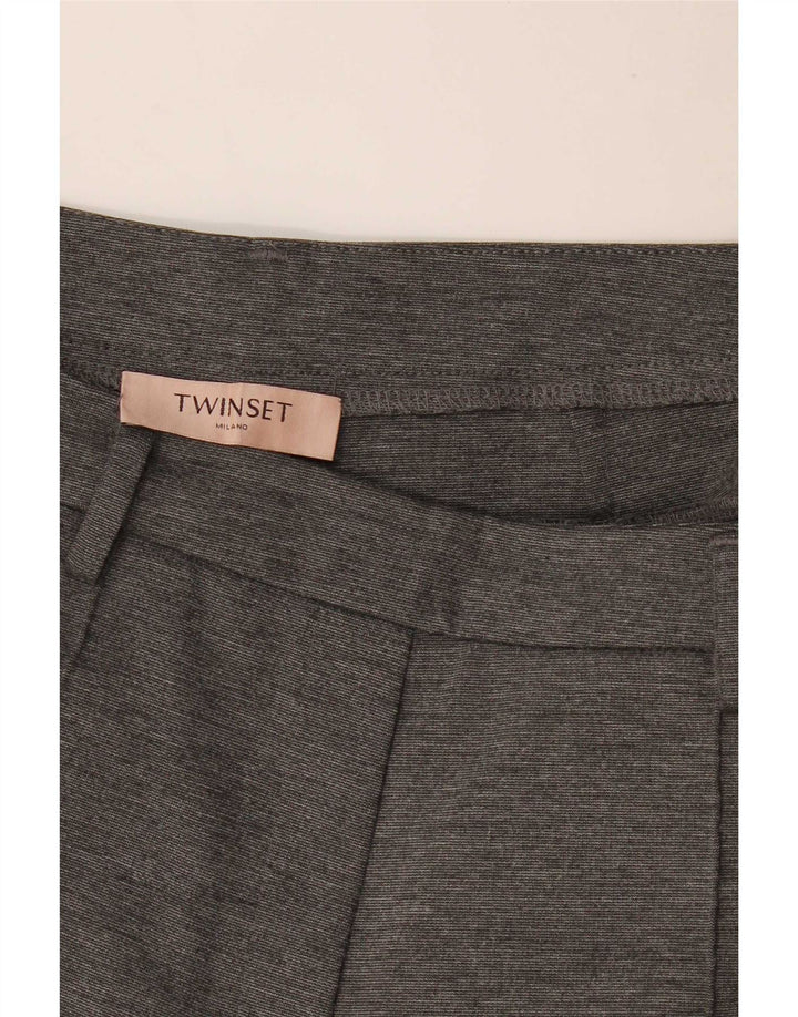Twinset Γυναικείο Παντελόνι Capri W32 L22 Γκρι