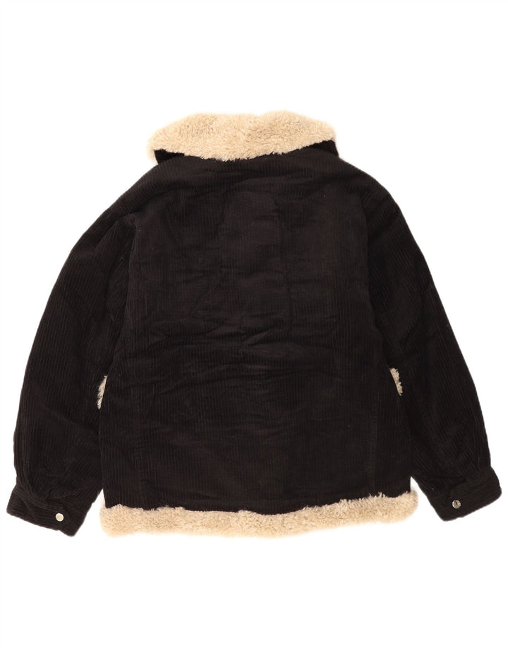 Topshop Γυναικείο Κοτλέ Μπουφάν UK 8 Small Black Colourblock