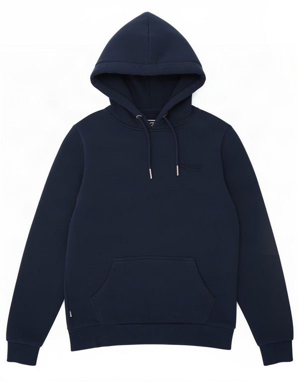 Superdry Γυναικείο Hoodie Jumper UK 8 Small Navy Blue Cotton