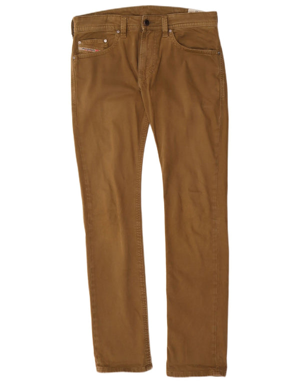 Ανδρικό DIESEL Thavar Slim Casual Παντελόνι W32 L33 Καφέ Βαμβακερό