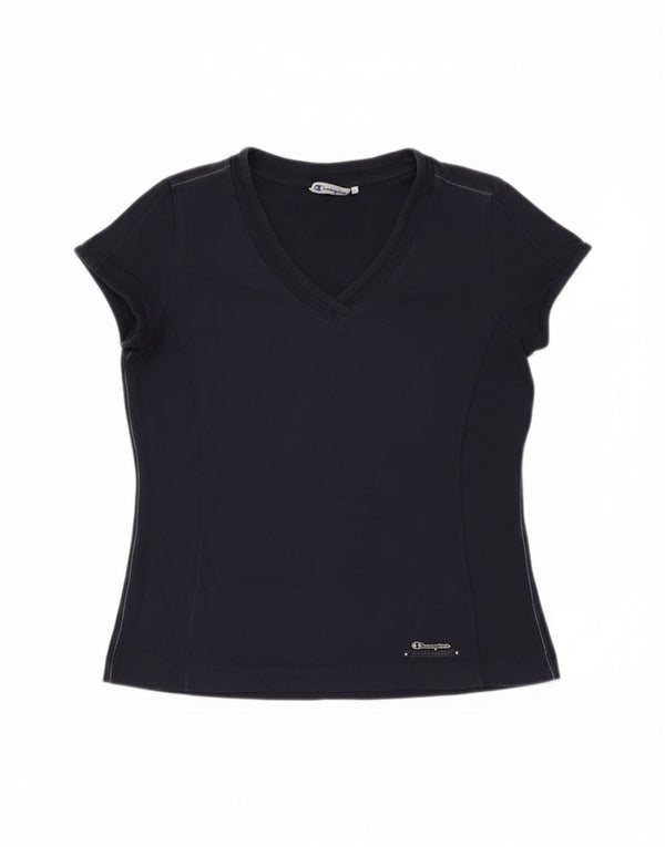 Champion γυναικείο T-shirt Easy Fit Top 10 Small Navy Blue από βαμβάκι