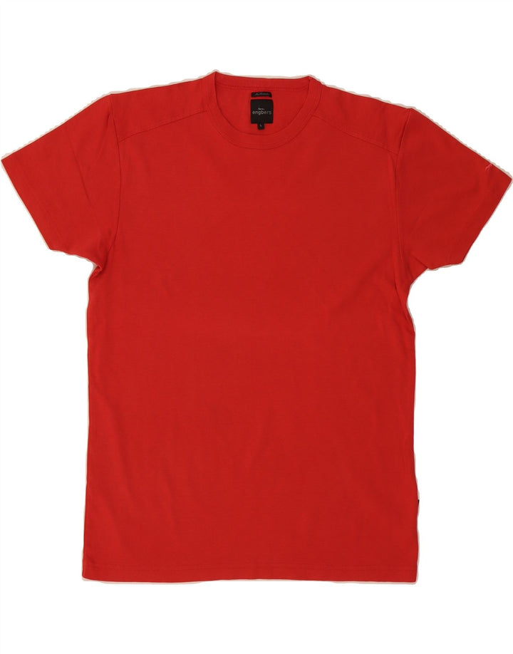 ENGBERS Mens T-Shirt Top Large Red Cotton Vintage Engbers and Second-Hand Engbers from Messina Hembry 