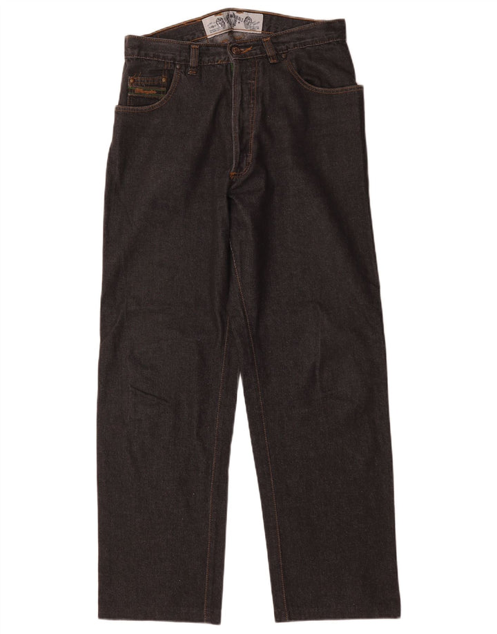 Ανδρικό τζιν Wrangler ίσιο W32 L29 μαύρο βαμβακερό