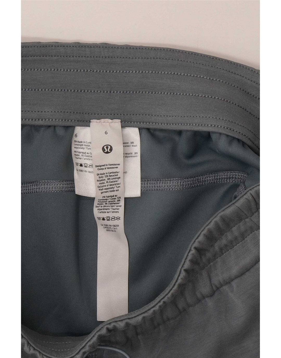 Γυναικεία αθλητική φόρμα Lululemon Παντελόνι US 6 Medium Grey Polyester