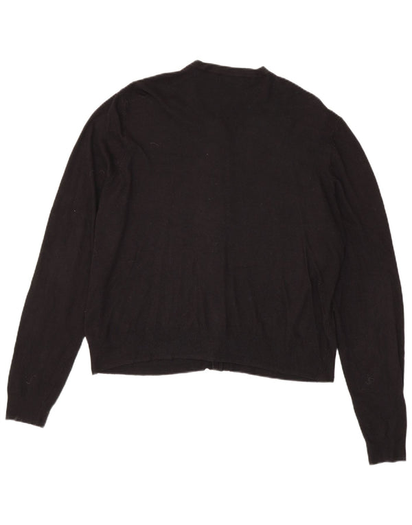 Marks & Spencer Γυναικεία ζακέτα Crop UK 18 XL μαύρη βισκόζη
