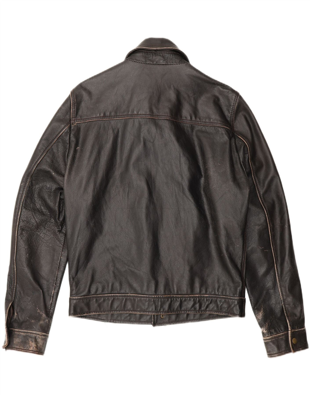 Vintage Ανδρικό Δερμάτινο Μπουφάν Biker UK 36 Small Brown Biker