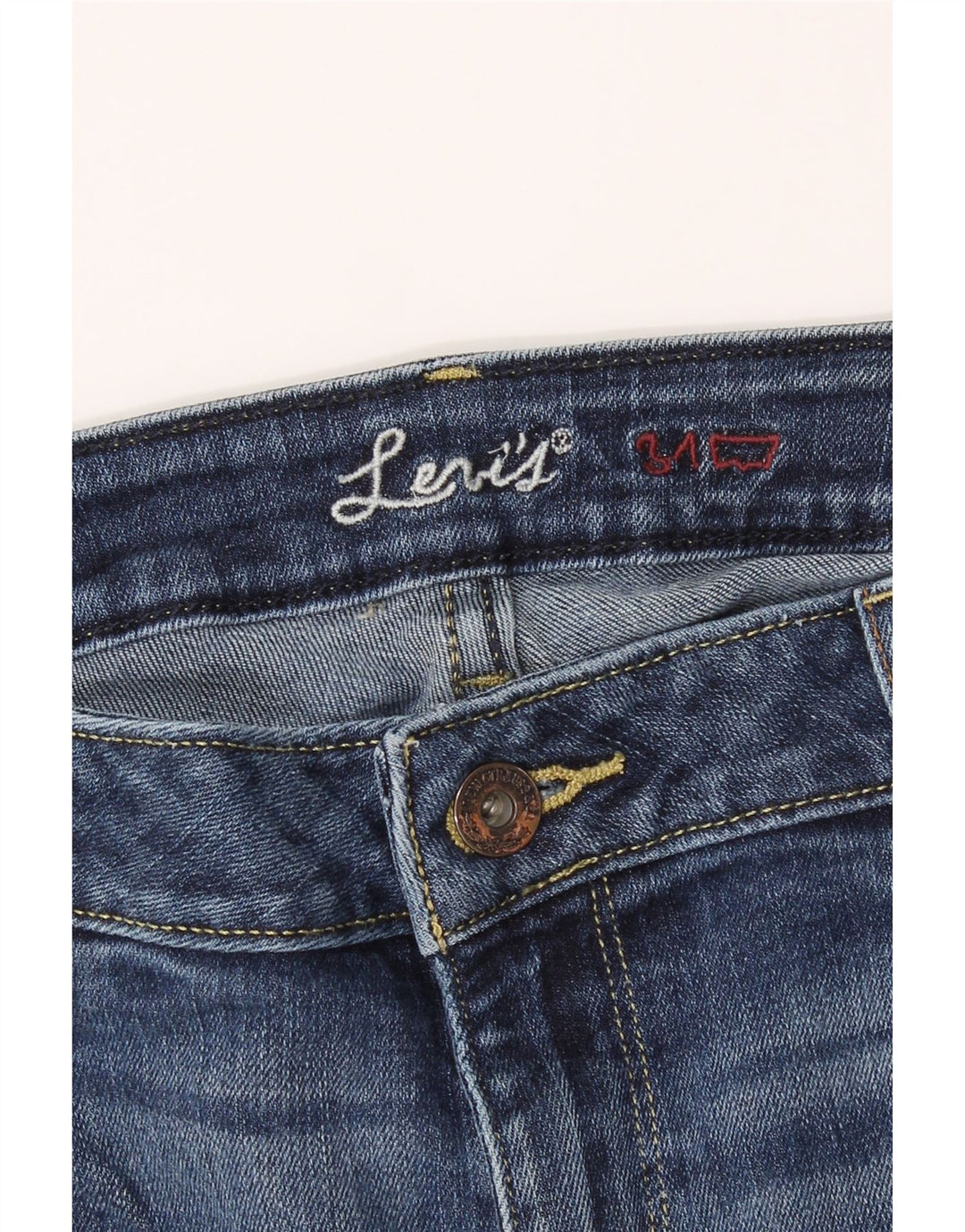 LEVI'S Womens Skinny Jeans W31 L29 Blue Cotton Vintage Levi's and Second-Hand Levi's from Messina Hembry 