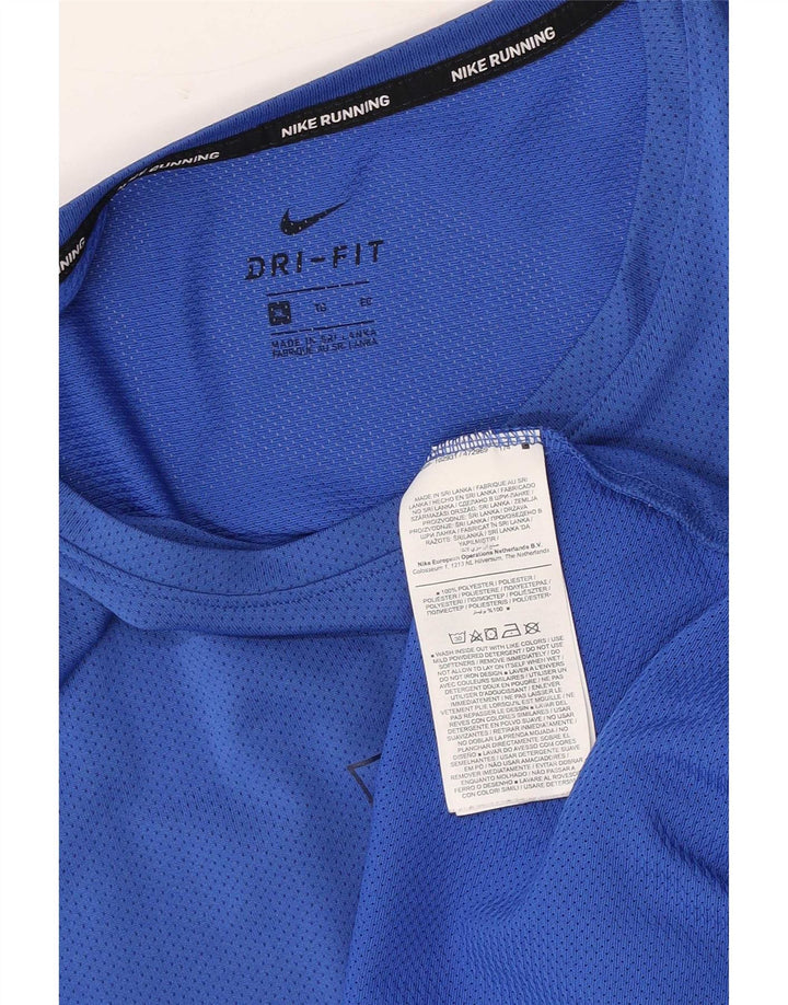 Ανδρικό γραφικό T-Shirt Nike, ανδρικό Dri Fit, Μπλε πολυεστέρας XL
