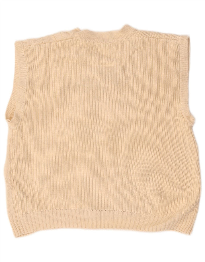 Zara Ανδρικό γιλέκο Relaxed Fit Tank Top Μεσαίο μπεζ βαμβακερό