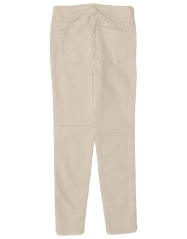 Marks & Spencer Womens The Ivy Skinny Jeans UK 8 Small W26 L26 White Cotton