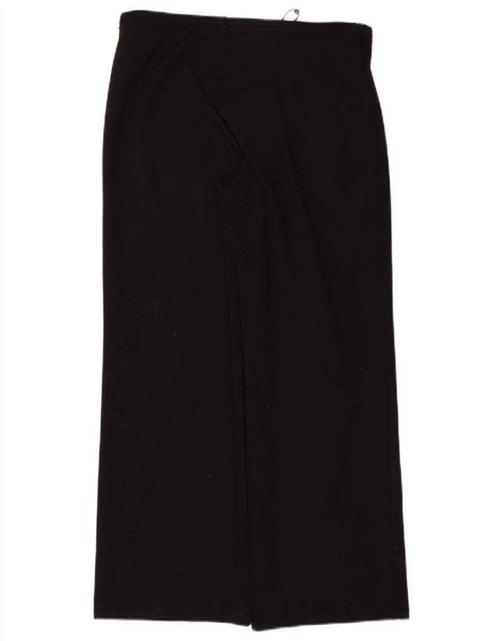 OASIS Γυναικεία φόρμα φόρμας φαρδιά πόδι Παντελόνι μεγάλο W32 L28 μαύρο πολυαμίδιο