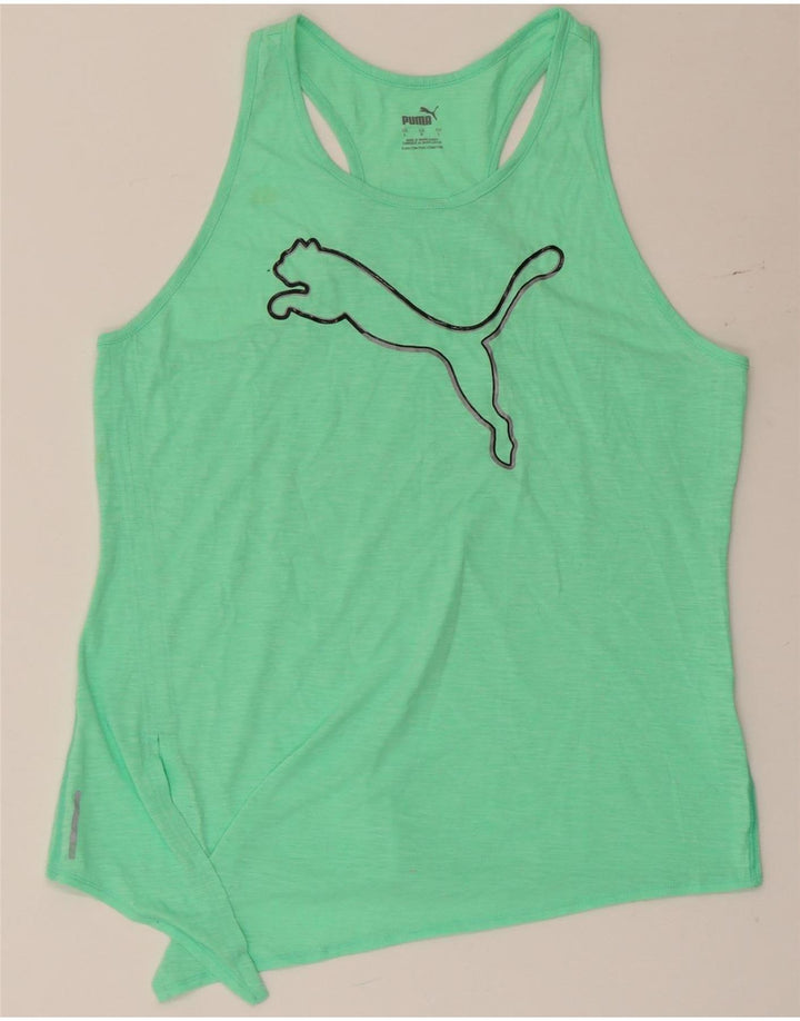 Γυναικείο γραφικό γιλέκο Puma UK 14 Large Green Flecked