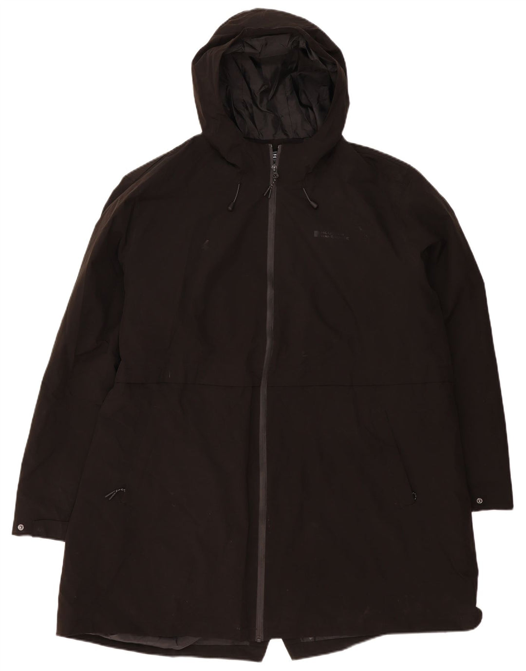 Mountain Warehouse Γυναικείο Αδιάβροχο με Κουκούλα UK 28 6XL Μαύρος Πολυεστέρας