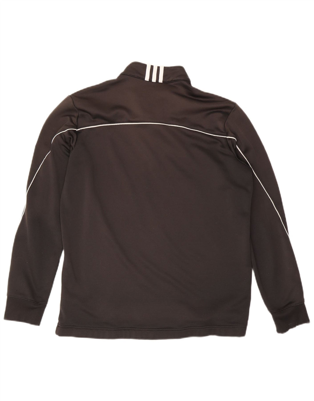Ανδρικό φούτερ Adidas Climalite με λαιμόκοψη με φερμουάρ, μαύρο πολυεστέρα