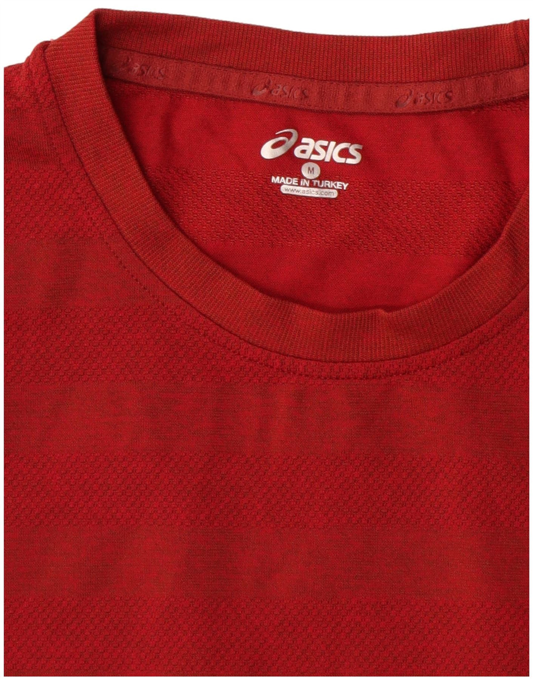 Ανδρικό T-Shirt ASICS Top Μεσαίο κόκκινο ριγέ