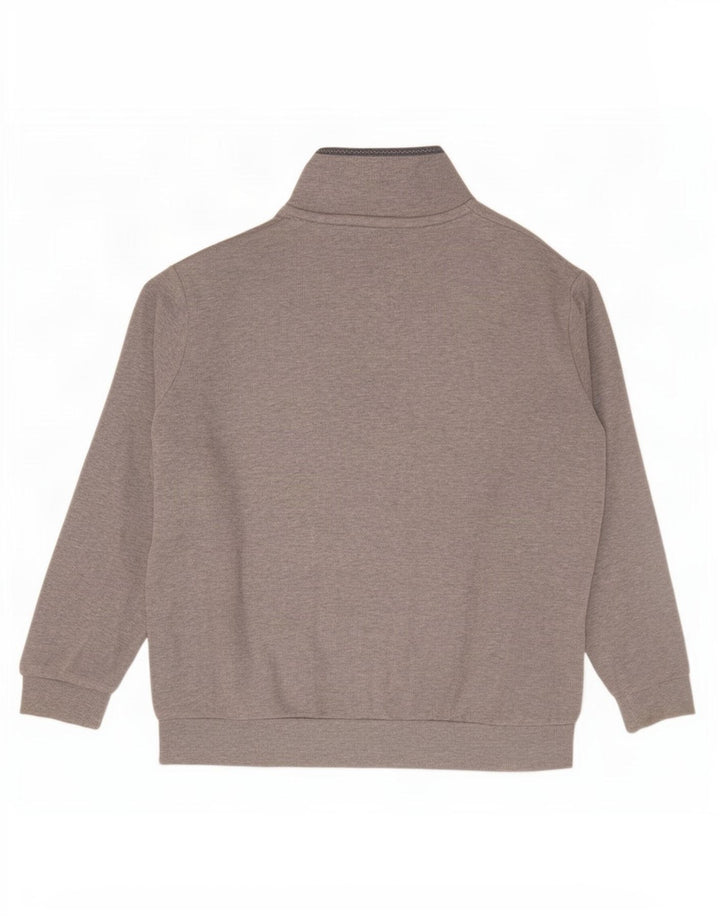 Ανδρικό φούτερ με φερμουάρ Crew Clothing, Jumper με μεγάλο γκρι χρώμα