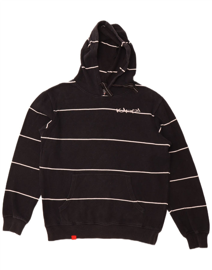 KAPPA Ανδρικό Hoodie Jumper Μεγάλο Navy Blue ριγέ βαμβακερό