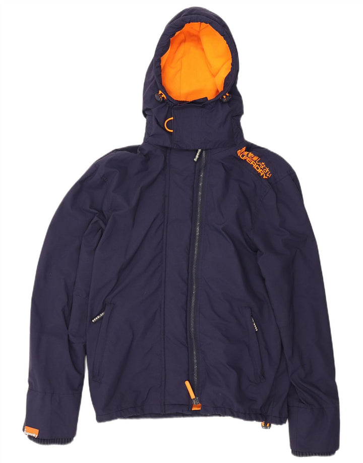 Superdry Mens The Windcheater Windbreaker Jacket UK 36 Small Navy Blue