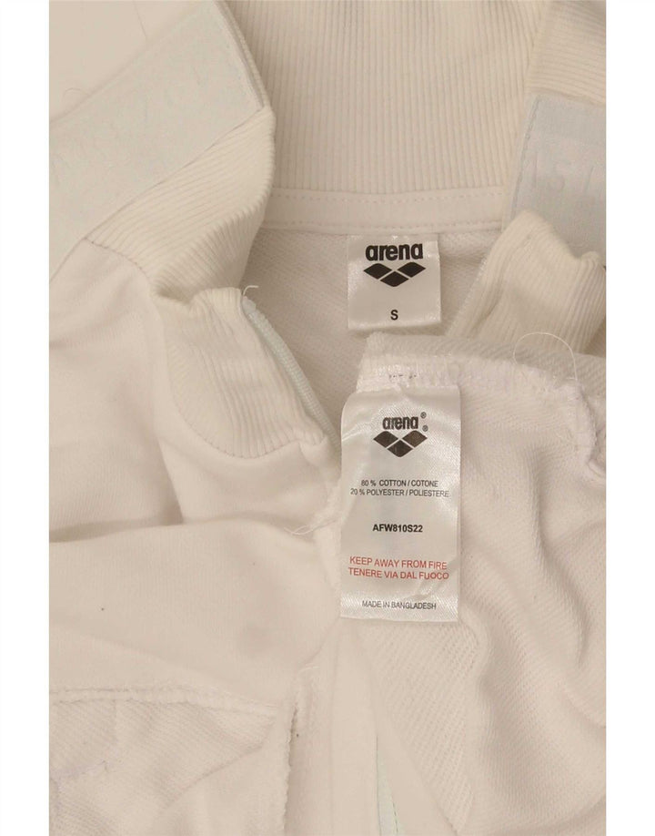 Γυναικεία φόρμα Arena Oversized Top Jacket UK 10 Small White Cotton