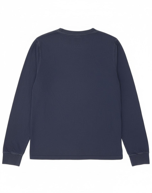 Ellesse Γυναικείο Γραφικό Μπλουζάκι Μακρυμάνικο UK 12 Medium Navy Blue βαμβακερό