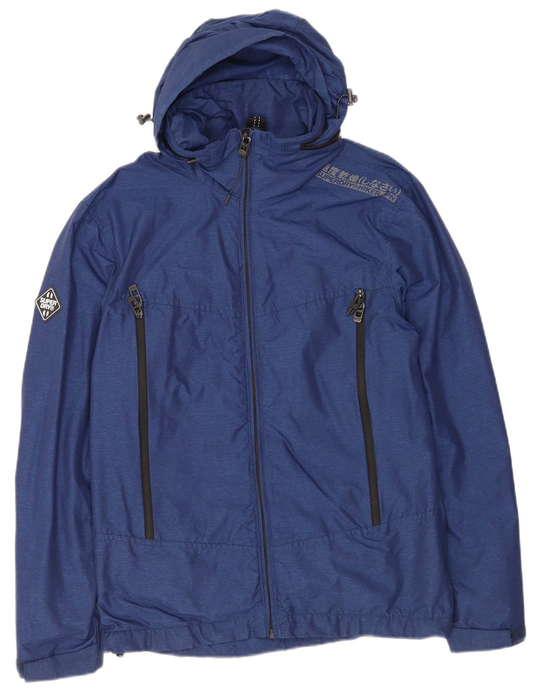 Ανδρικό μπουφάν με κουκούλα Superdry UK 36 Small Navy Blue Polyester