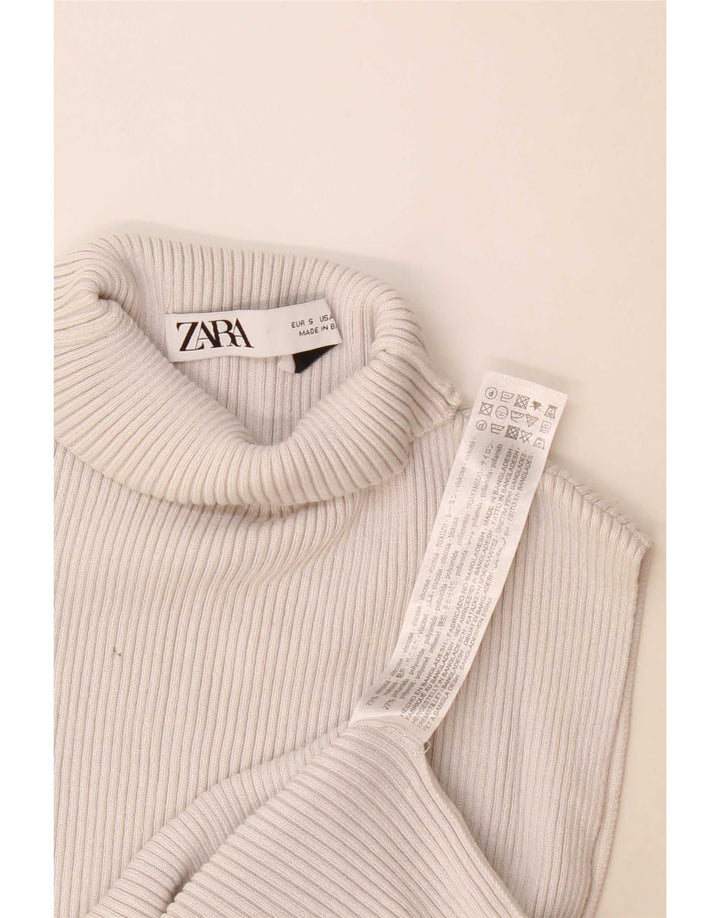 Zara Γυναικείο Γιλέκο Τοπ UK 8 Μικρή γκρι βισκόζη