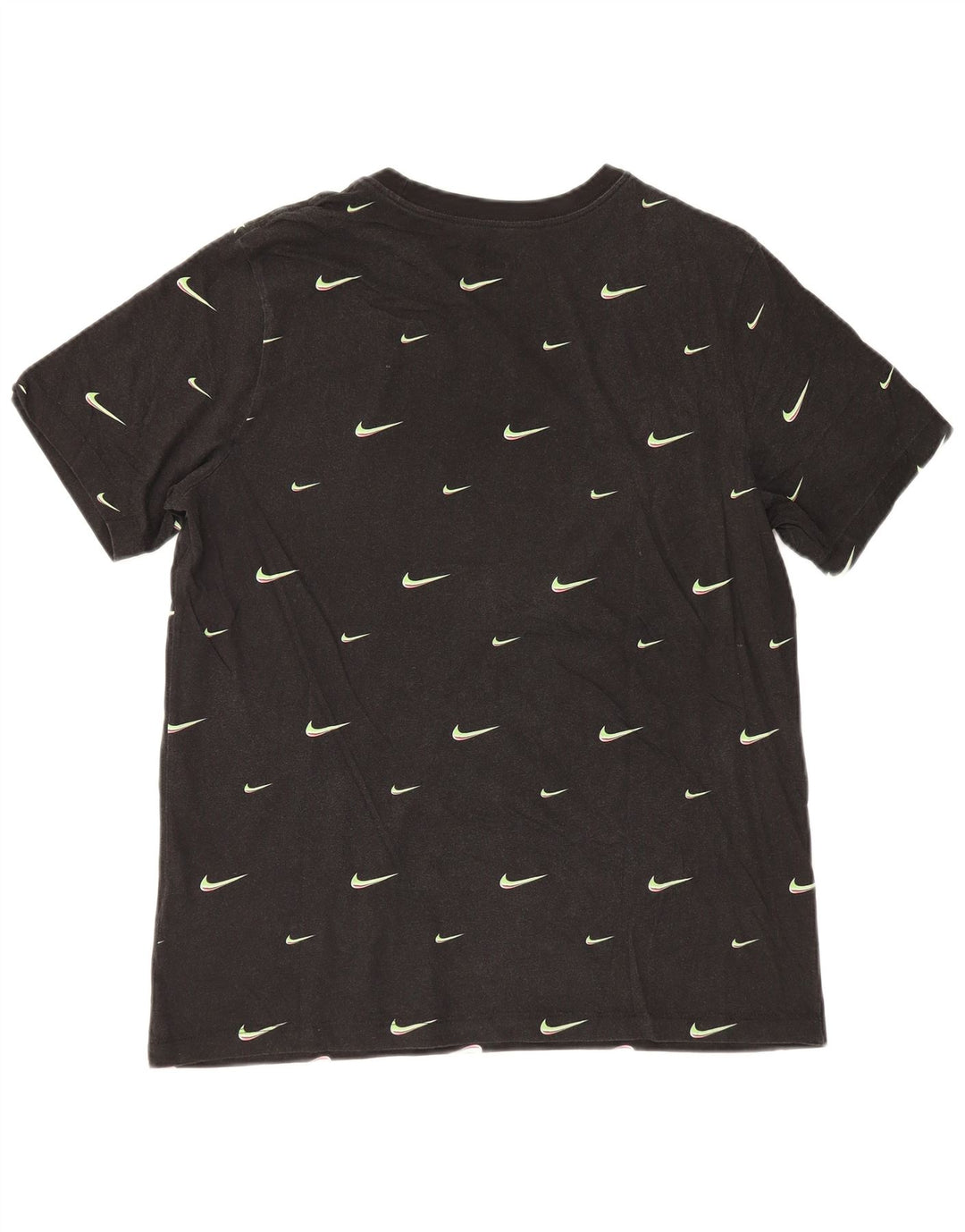 Ανδρικό γραφικό μπλουζάκι Nike, μεγάλο μαύρο βαμβακερό